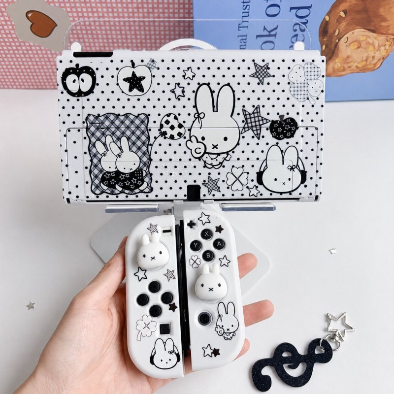 Gaming Console In Tv - Custodia protettiva Miffy per Nintendo Switch